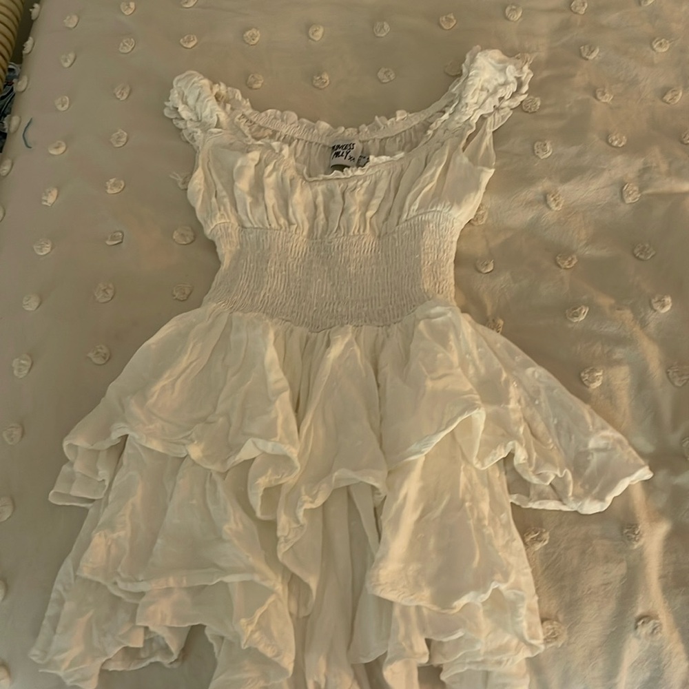 White Princess Polly romper